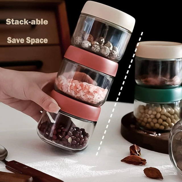 Alt view image 3 of 6 - 3-Pack 10oz Glass Overnight Oats Containers with Screw Lids, Wide Mouth Storage Jars for Meal Prep, Salad Dressing, Fruits, Vegetables, Sauces, Spices