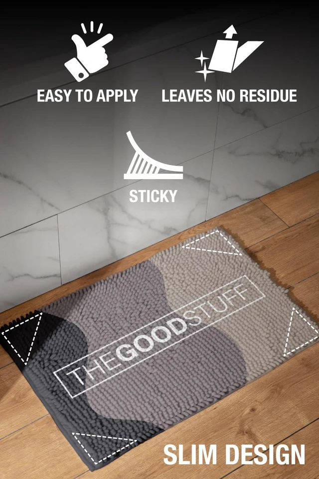 Alt view image 4 of 6 - 4 Anti Slip Rug Corner Grippers for Hardwood Floors, Laminate Flooring and Carpet - Hold Down Rugs and Runners to Protect Yourself and Family