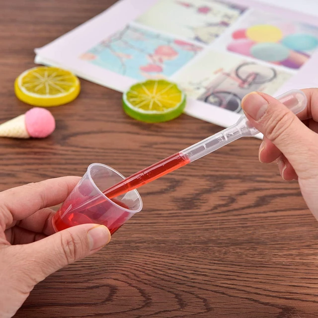 Alt view image 4 of 7 - 30ml Plastic Liquid Measuring Cups, Mini Clear Kitchen Medicine Cups, Graduated Beakers for Baking Cooking Home Lab, 5 Packs (1oz, Transparent)