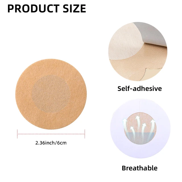 Alt view image 3 of 6 - WLLHYF 40 Pieces Disposable Self-adhesive Invisible Petals Nipple Covers