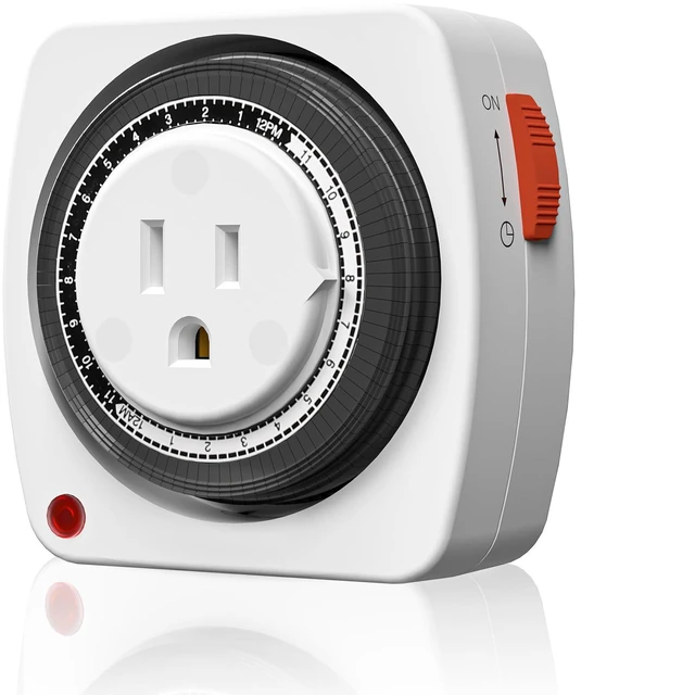Main image of BN-LINK 24-Hour Heavy Duty Mechanical Timer, Indoor Outlet, 3-Prong