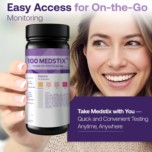 Alt view image 3 of 7 - 100 Ketone Test Strips for Urine Self-Testing