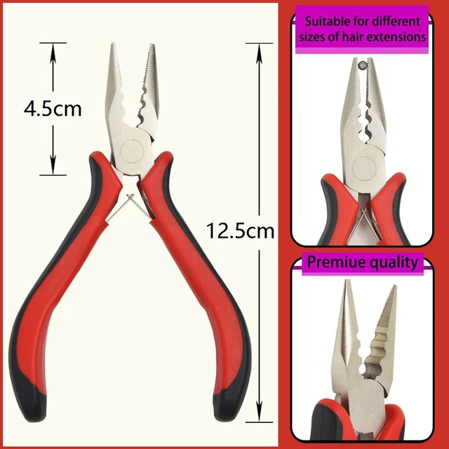 Alt view image 6 of 6 - 3 Holes Mini Opener Removal Tool for Micro Nano Ring Hair Extensions Pliers