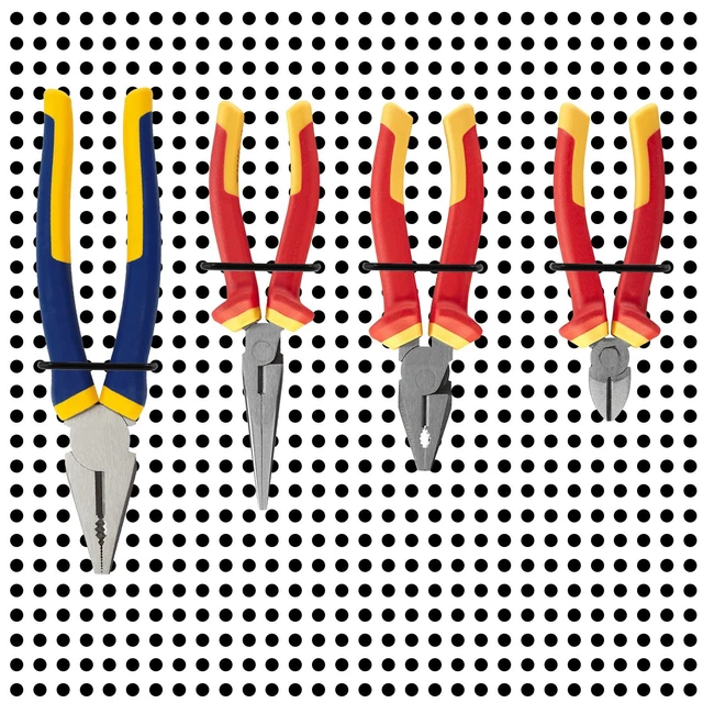 Alt view image 4 of 7 - Waziaqoc 16PCS Pegboard Plier Holders, Black