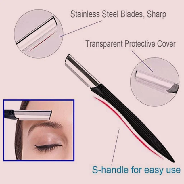 Alt view image 5 of 7 - 7 in 1 Eyebrow Trimmer Kit - Includes Razor, Brush, Scissors, Tweezers, Plastic Box, for Women & Men, Eyebrow, Eyelash & Facial Grooming
