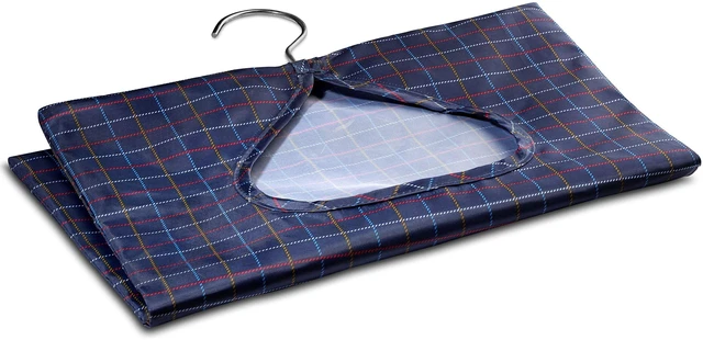 Alt view image 4 of 6 - Handy Laundry Clothespin Bag 11" x 15" - Holds 100 Medium Clothespins, Water-Repellent, Hook for Effortless Slide on Clothesline, Extra-Large Opening