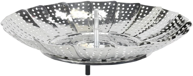 Alt view image 5 of 7 - Chef Craft Classic Steamer Basket, 6-Inch Diameter, 9.5-Inch Expanded, Stainless Steel