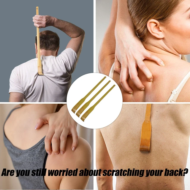 Alt view image 2 of 4 - 3Pcs Bamboo Back Scratchers 16.5Inch Long Handle for Adults Men Women