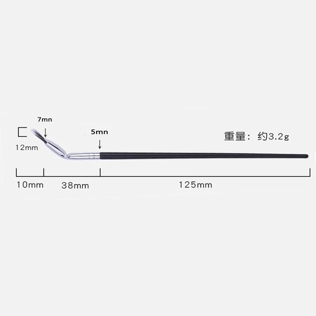 Alt view image 6 of 6 - TEONEI Fan Mascara Brushes Eyelash Eyebrow Brushes 2Pcs Black