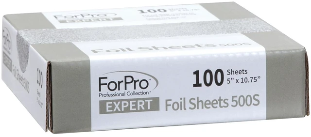 Alt view image 3 of 7 - ForPro Expert Embossed Foil Sheets 500S, Aluminum Foil for Hair Coloring & Highlighting, Food Safe, Pop-Up Dispenser, 5"W x 10.75"L, 100-Count