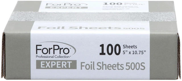 Alt view image 7 of 7 - ForPro Expert Embossed Foil Sheets 500S, Aluminum Foil for Hair Coloring & Highlighting, Food Safe, Pop-Up Dispenser, 5"W x 10.75"L, 100-Count