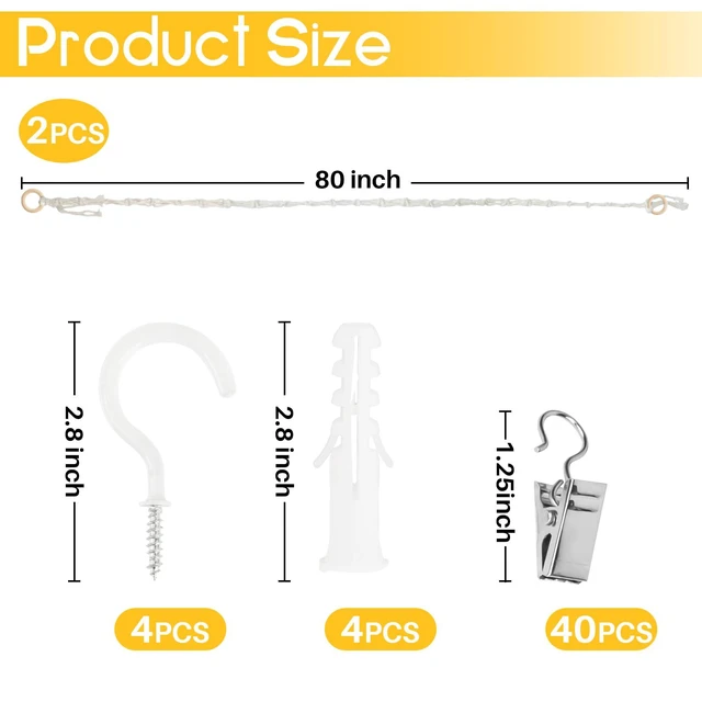 Alt view image 4 of 6 - RAINFLOW Cotton Hanging Storage Chain - Display Holder for Stuffed Animals