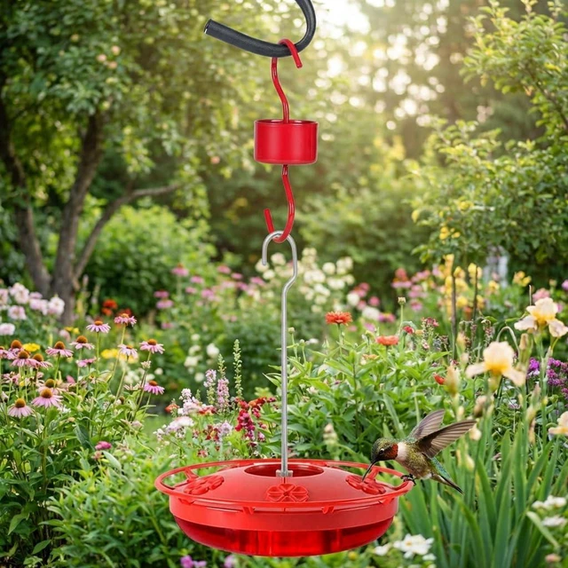 Alt view image 3 of 6 - 4-Pack Metal Ant Moat for Hummingbird Feeders