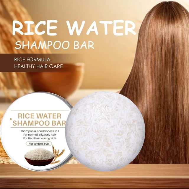 Alt view image 5 of 7 - 2 Pcs 2 in 1 Rice Water Shampoo & Conditioner Bar, Natural, Hydrating & Moisturizing, Reducing Frizz for Women and Men