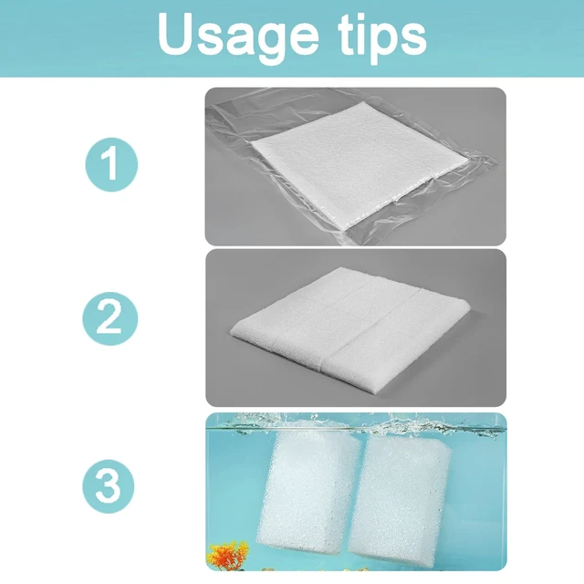 Alt view image 3 of 7 - AQUANEAT 6-Pack Replacement Filter Sponge Pads for AquaClear 70, Fish Tank Filter Media