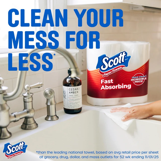 Alt view image 3 of 6 - Scott Paper Towels Choose-A-Sheet 6 Double Rolls 108 Sheets per Roll