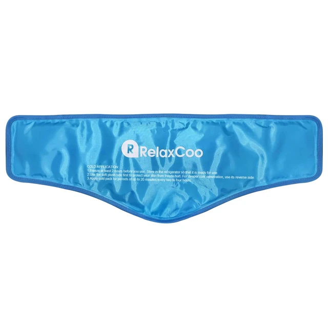 Alt view image 4 of 6 - RelaxCoo Neck Ice Pack Wrap, Reusable Gel Ice Pack for Neck and Shoulders, Pain Relief, Injuries, Swelling, Bruises, Sprains, Inflammation, Cervical Surgery Recovery