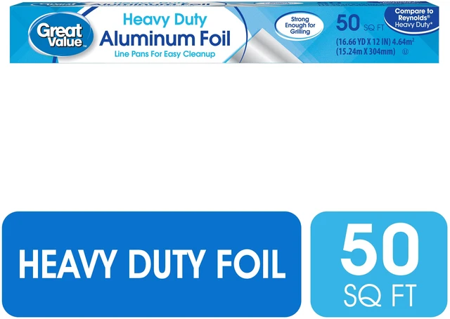 Main image of Great Value Heavy Duty Aluminum Foil 50SQFT