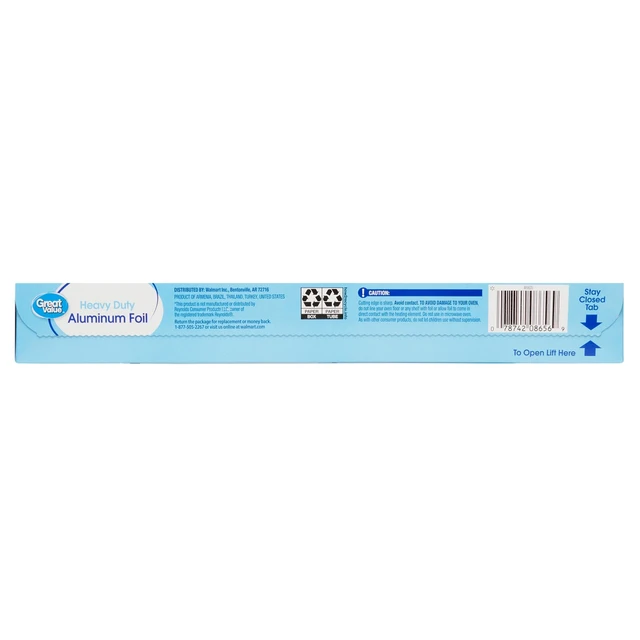 Alt view image 7 of 7 - Great Value Heavy Duty Aluminum Foil 50SQFT