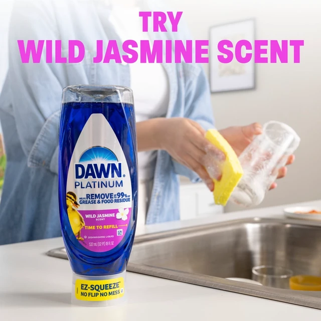 Alt view image 5 of 6 - Dawn Platinum EZ Squeeze Dish Soap, Wild Jasmine