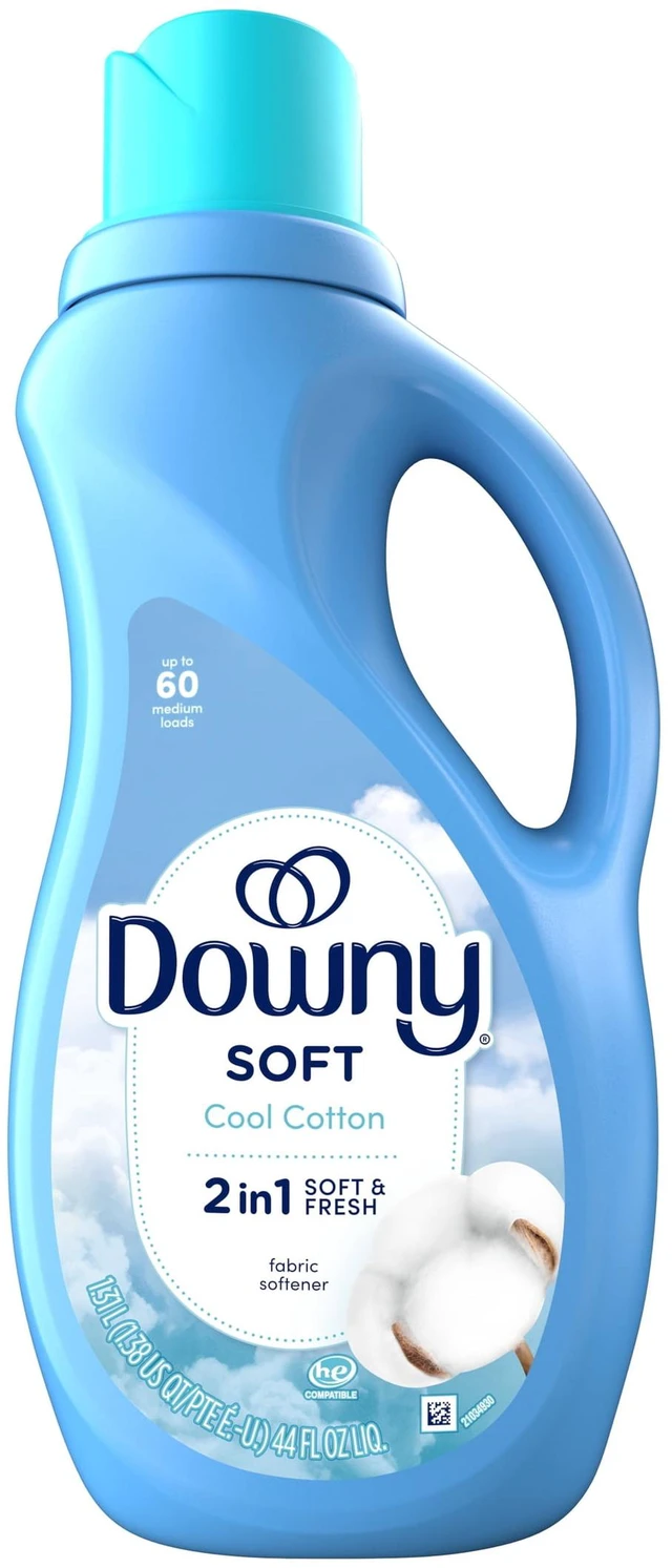Alt view image 2 of 5 - Downy Liquid Laundry Fabric Softener and Conditioner, 44 fl oz, Cool Cotton Scent, 60 Loads