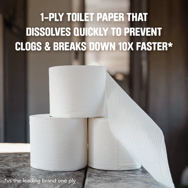 Alt view image 5 of 6 - Scott Rapid-Dissolving Toilet Paper 12 Double Rolls for RVs & Boats