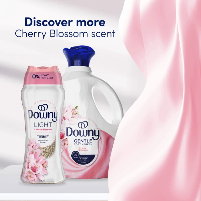 Alt view image 3 of 6 - Downy Gentle Soft and Fresh Liquid Fabric Softener, 26fl oz, 39 Loads, Cherry Blossom Scent