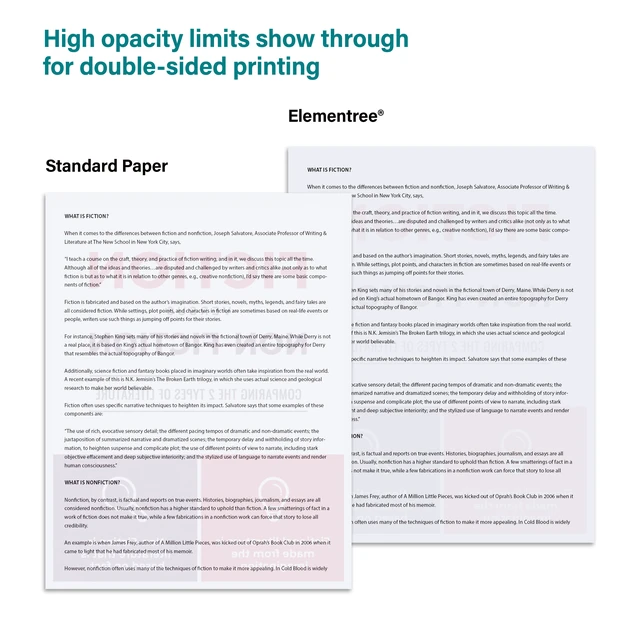 Alt view image 4 of 5 - Elementree Sustainable Printer Paper, 8.5" x 11", 20 lb, White, 1 Ream (500 Sheets)