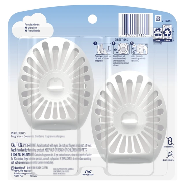 Alt view image 5 of 6 - Febreze Bathroom Air Freshener Gain Moonlight Breeze Scent, 2 Count, Odor-Fighting