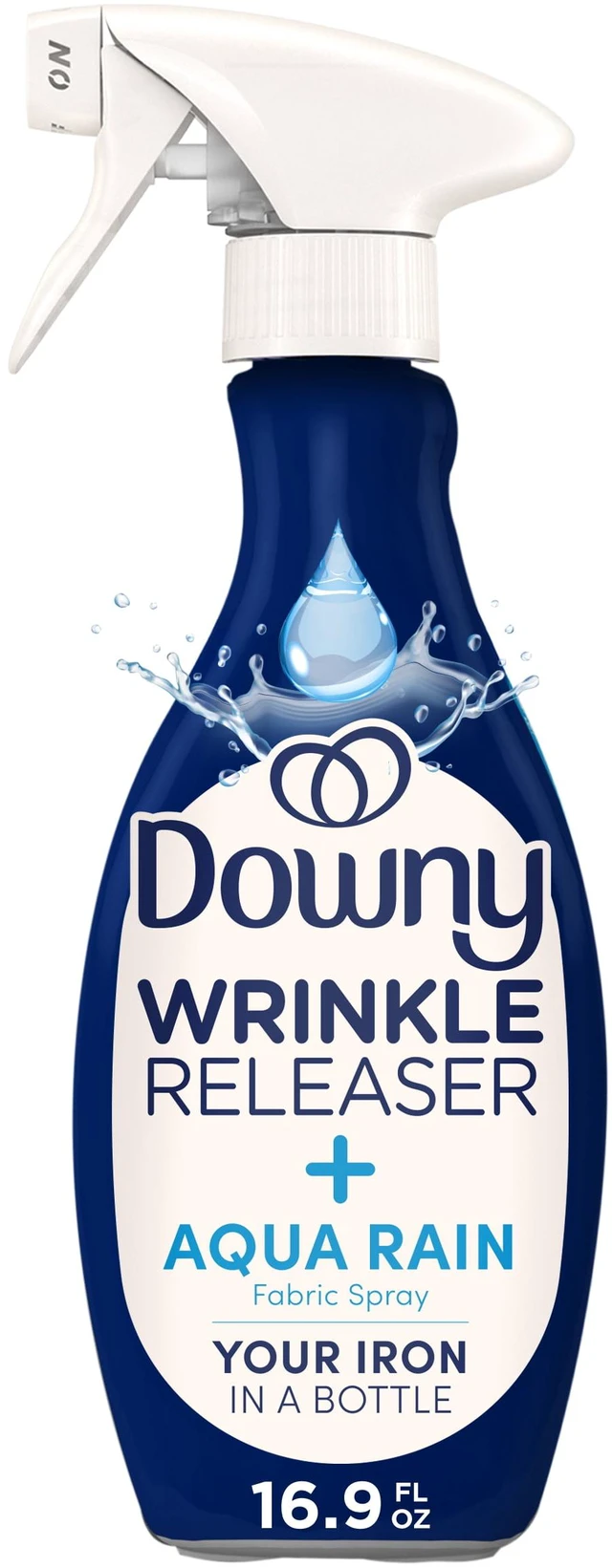 Main image of Downy Wrinkle Releaser Spray, Aqua Rain Scent, Fabric Refresher, 16.9 fl oz