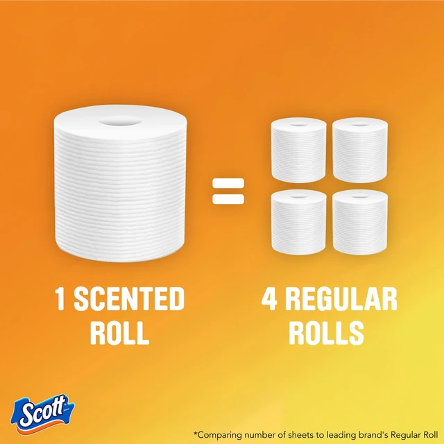 Alt view image 5 of 6 - Scott ComfortPlus Toilet Paper with Soft Lavender Scented Tube, 12 Mega Rolls