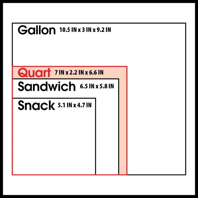 Alt view image 2 of 5 - Great Value Fresh Seal Slider Zipper Storage Bags, Gallon, 40 Count