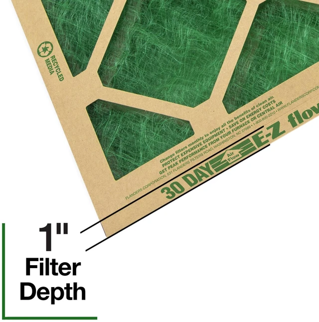 Alt view image 5 of 6 - AAF Flanders 16"x25"x1" Nested Glass MERV 1 Air Filter (4-Pack)