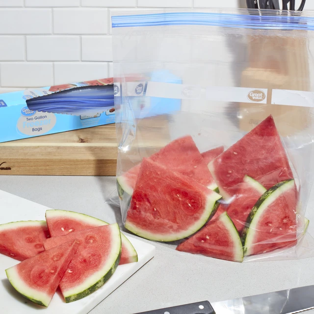 Alt view image 4 of 6 - Great Value Double Zipper 2 Gallon Freezer Bag, 10 Count