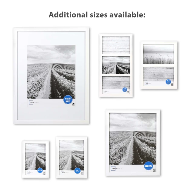 Alt view image 7 of 7 - Mainstays Linear Picture Frame for Two 4x6 Photos, White