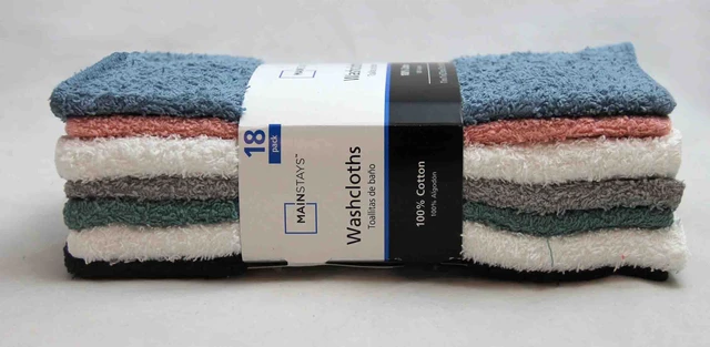 Alt view image 2 of 4 - Mainstays 18-Pack Washcloth Bundle, Pastel