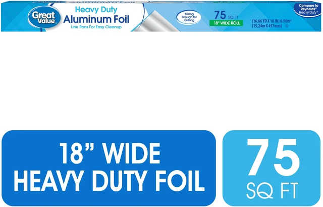Main image of Great Value Heavy Duty Aluminum Foil, 75sqft