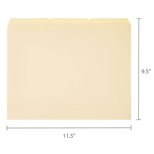 Alt view image 6 of 6 - Pen+Gear Manila File Folders, Letter Size, 25 Count