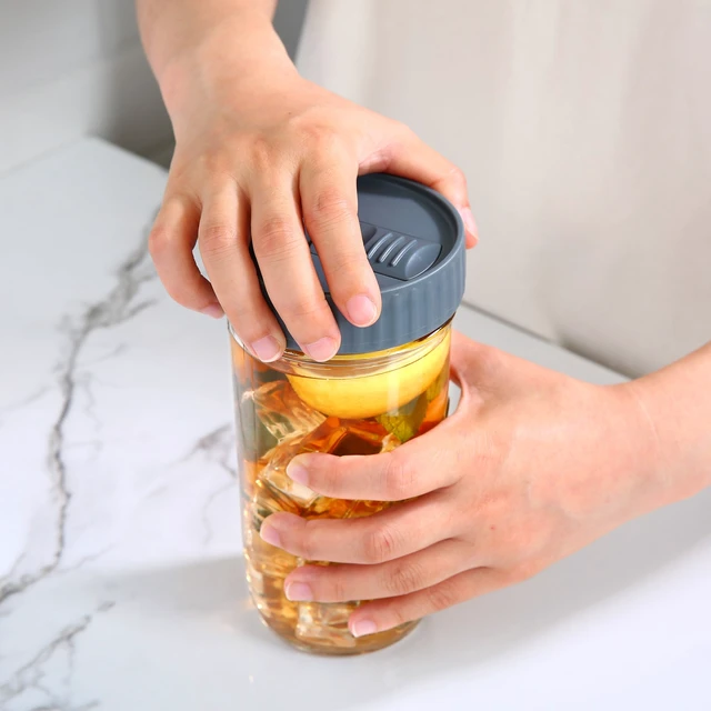 Alt view image 3 of 6 - Mainstays BPA-Free Wide Mouth Mason Jar Drinking Lid Set of 2