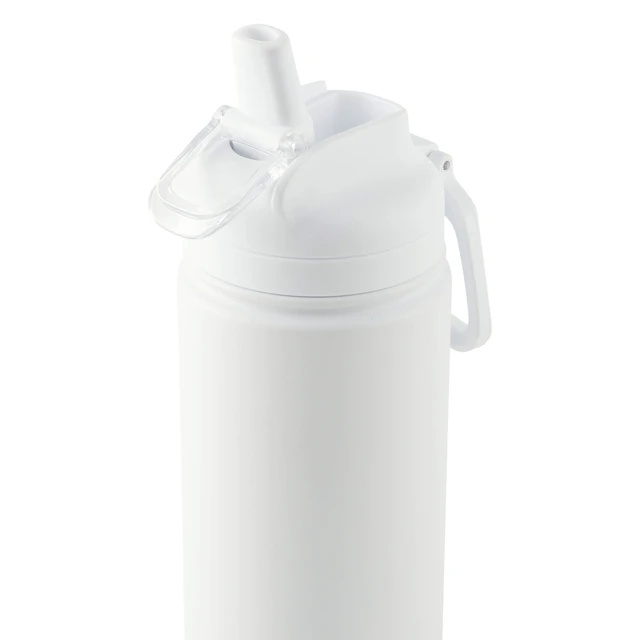 Alt view image 6 of 6 - Mainstays 24oz Stainless Steel Sip Water Bottle, White