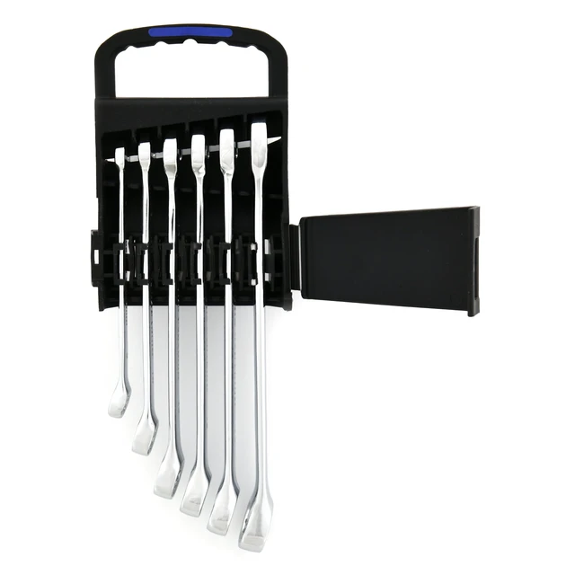 Alt view image 6 of 6 - Hyper Tough Metric 6-Piece Chrome Vanadium Combination Wrench Set