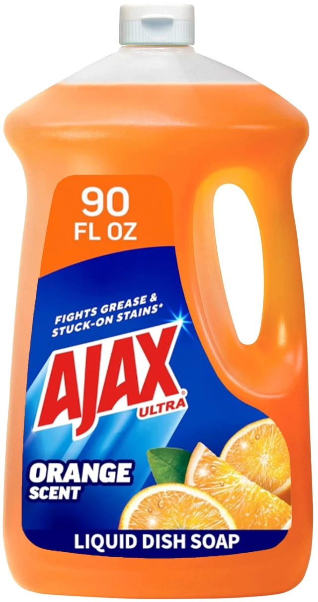 Main image of Ajax Ultra Liquid Dish Soap Orange Scent, Triple Action, 90 fl oz Bottle