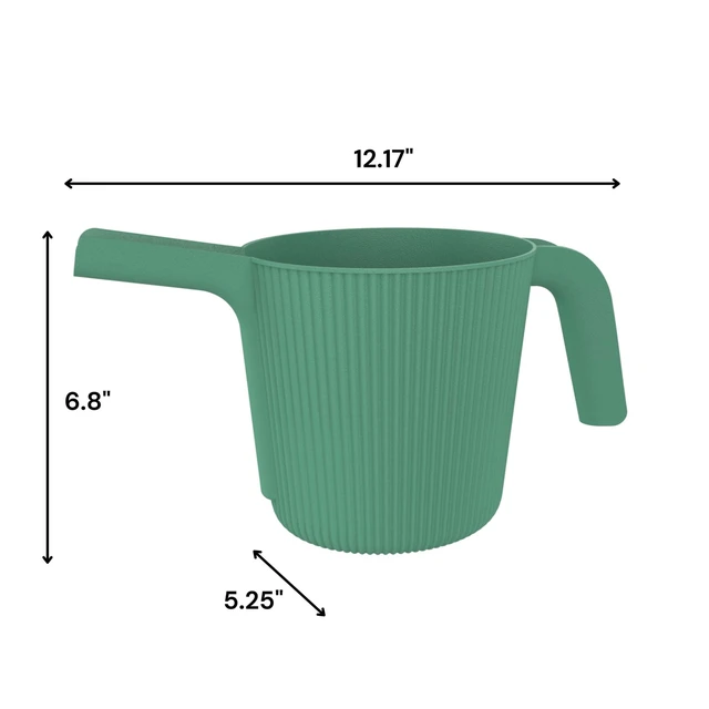 Alt view image 4 of 5 - Expert Gardener 0.5gal Resin Watering Can, Green Lily