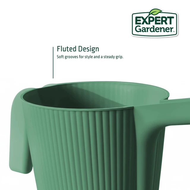 Alt view image 2 of 5 - Expert Gardener 0.5gal Resin Watering Can, Green Lily