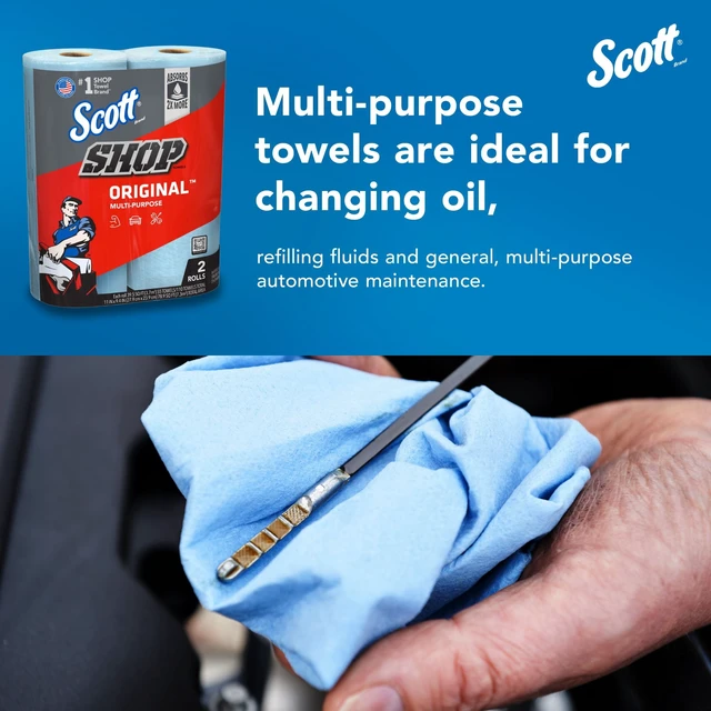 Alt view image 2 of 6 - Scott Shop Towels Original 55-Count Single Roll