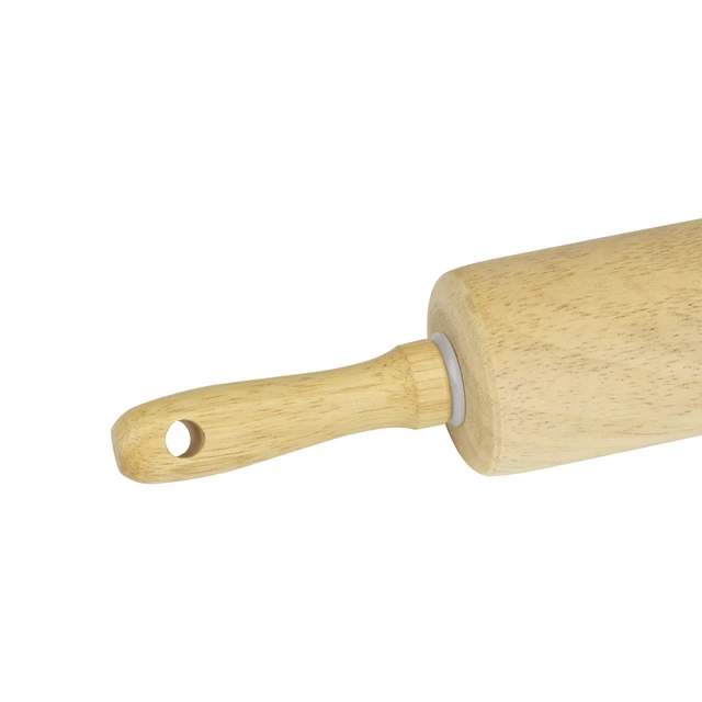 Alt view image 7 of 7 - GoodCook Wood Barrel Dough Rolling Pin, 10" x 2", Water-Resistant, 1 Piece