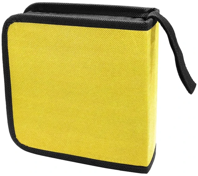 Main image of 40 Capacity Car CD DVD Disc Storage Binder Wallet Yellow