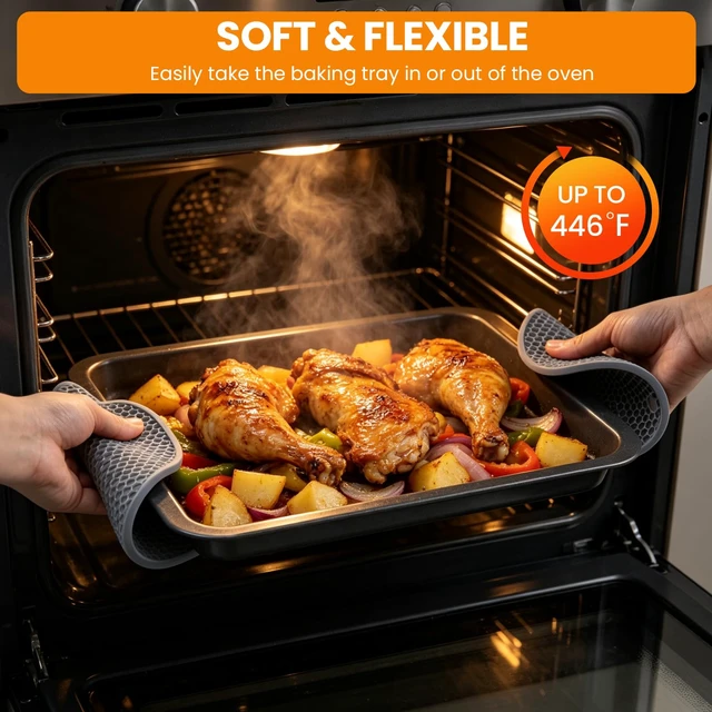 Alt view image 6 of 7 - Food-Grade Silicone Trivets for Hot Dishes, BPA Free, 4-Pack