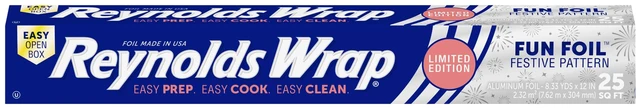 Main image of Reynolds Wrap Fun Foil Festive Firework Pattern Embossed Aluminum Foil Roll, 25SqFt