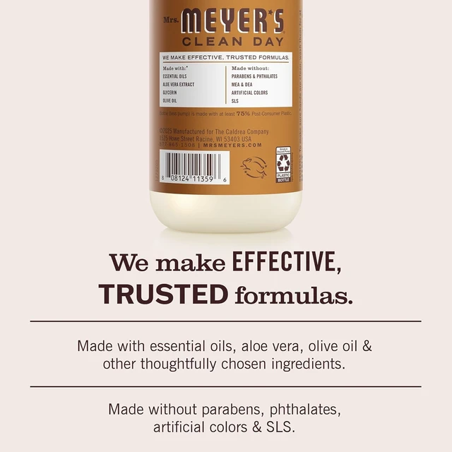 Alt view image 4 of 6 - Mrs. Meyer's Clean Day Hand Soap, Acorn Spice Scent, 12.5 fl oz